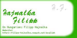 hajnalka filipp business card